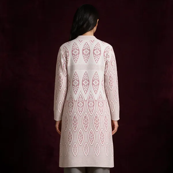Pink_Acrylic_Geometric_Knit_Tunic_For_Women