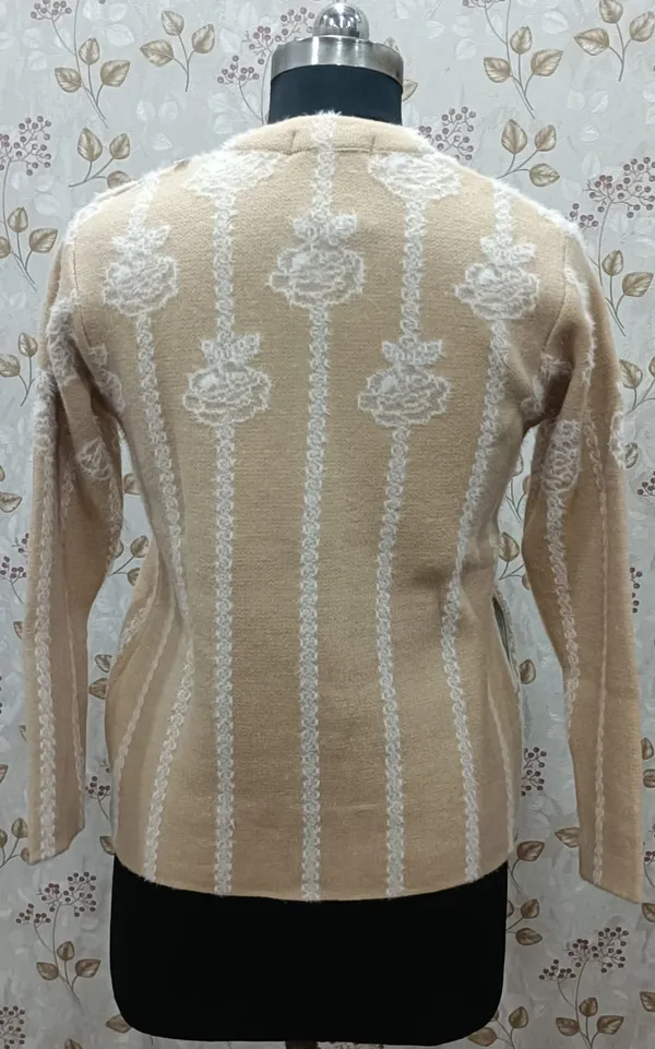 Skin_Acrylic_Floral_Stripe_Button_Front_Cardigan_For_Women