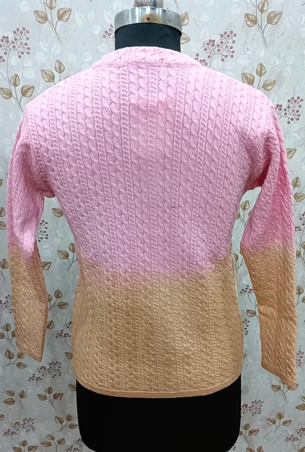 Pink_Mustard_Acrylic_Gradient_Embellished_Cardigan_For_Women