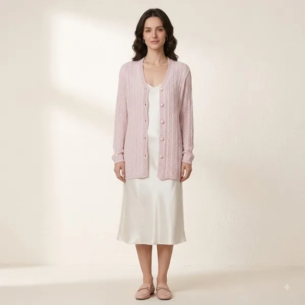 Light_Purple_Acrylic_Cable_Knit_Button_Down_Cardigan_For_Women