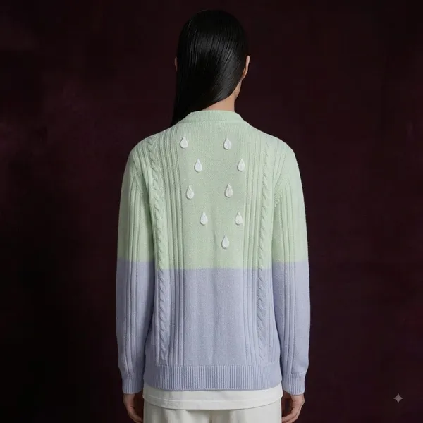 Lemon_Lavender_Acrylic_Ombre_Cable_Knit_Cardigan_For_Women