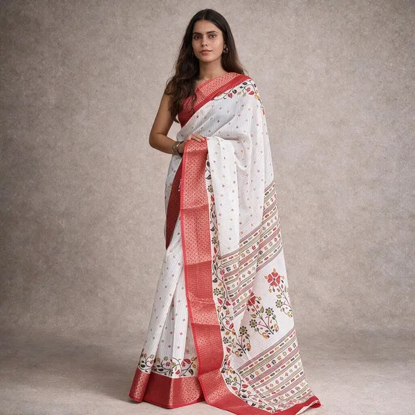 White_Dola_Silk_Saree_For_Women