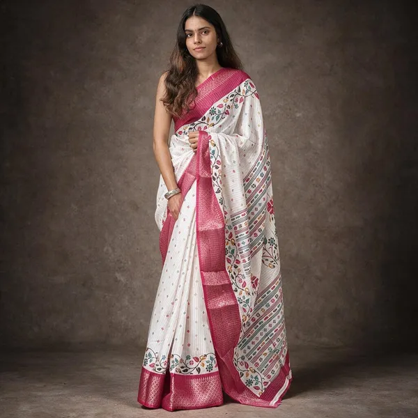 White_Dola_Silk_Saree_For_Women