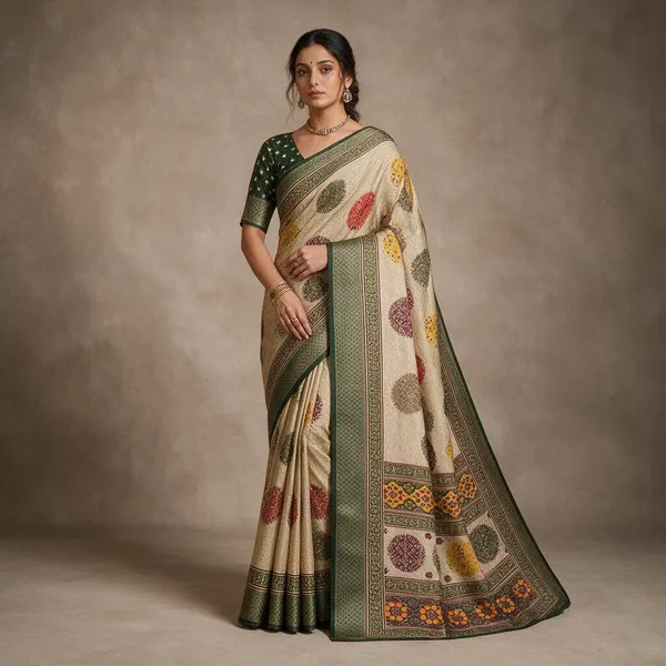 Beige_Dola_Silk_Saree_For_Women