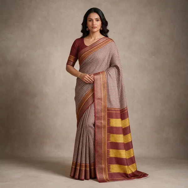Maroon_Dola_Silk_Saree_For_Women