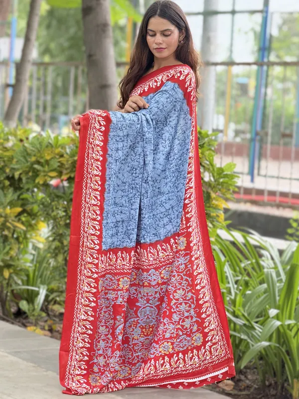 Blue_Printed_Traditional_Saree_for_Women