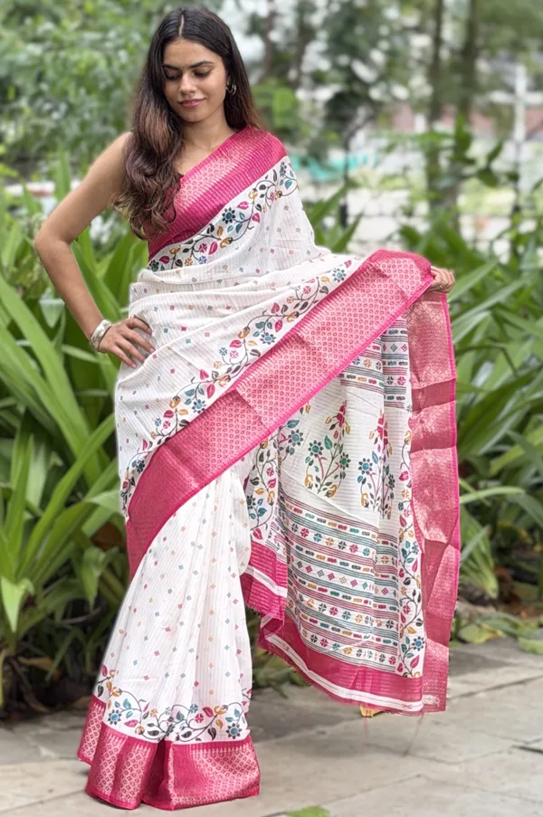 White_Printed_Saree_for_Women