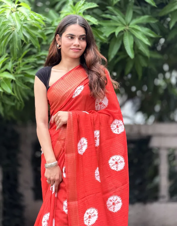 Red_Cotton_Printed_Saree_for_Women