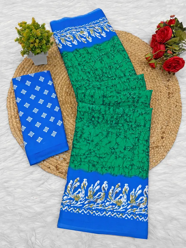 Green_Printed_Saree_for_Women
