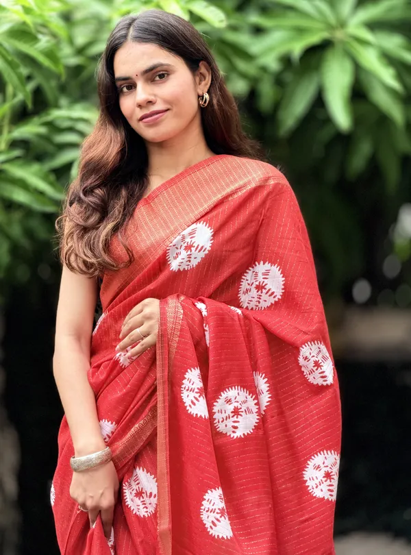 Red_Cotton_Printed_Saree_for_Women