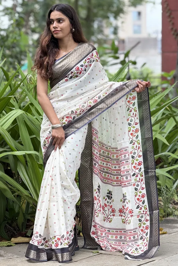Off_White_Printed_Saree_for_Women