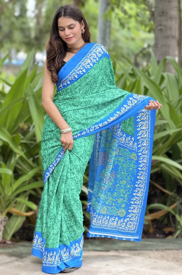 Green_Printed_Saree_for_Women