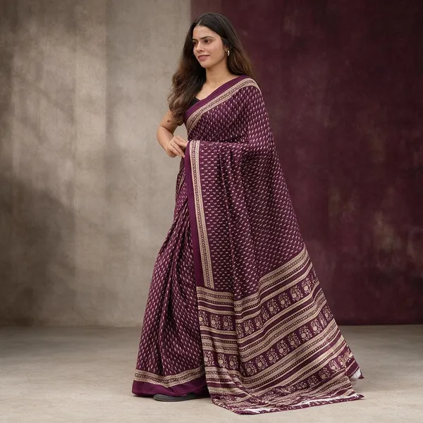 Purple_Crepe_Saree_For_Women