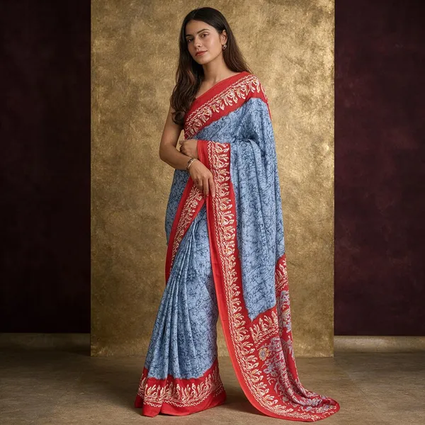 Blue_Crepe_Saree_For_Women