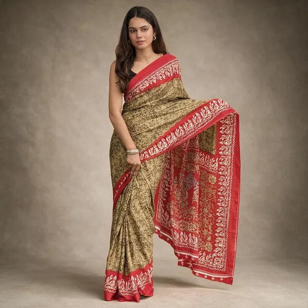 Red_Crepe_Saree_For_Women