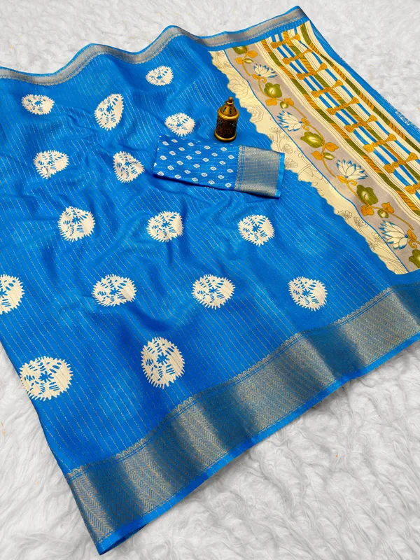 Blue_Printed_Saree_for_Women