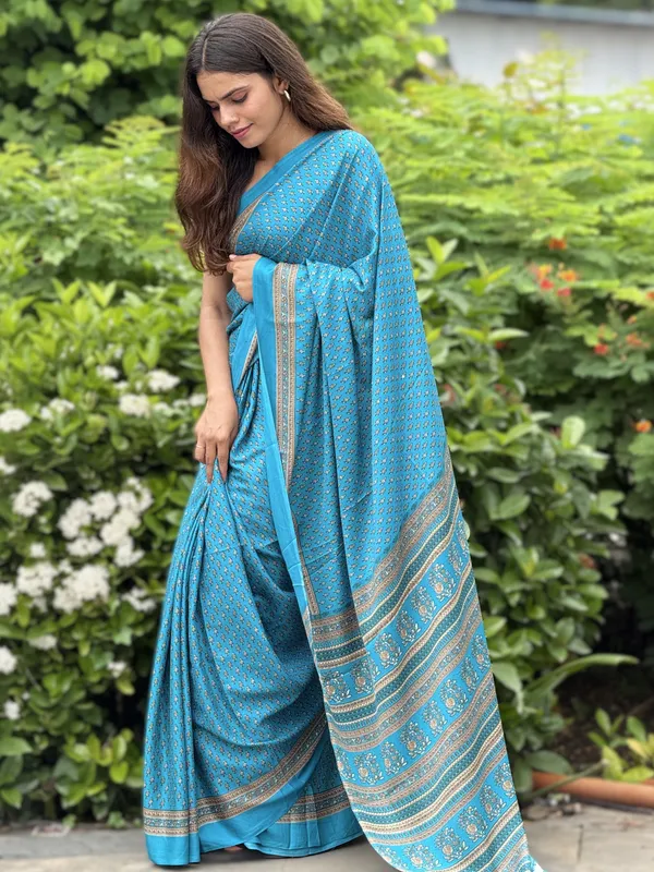 Blue_Printed_Saree_for_Women