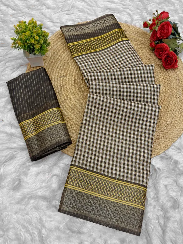 Black_Cotton_Checkered_Saree_for_Women