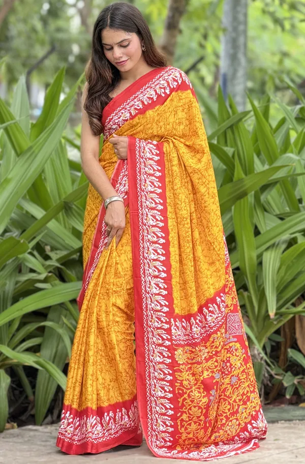 Yellow_Printed_Saree_for_Women