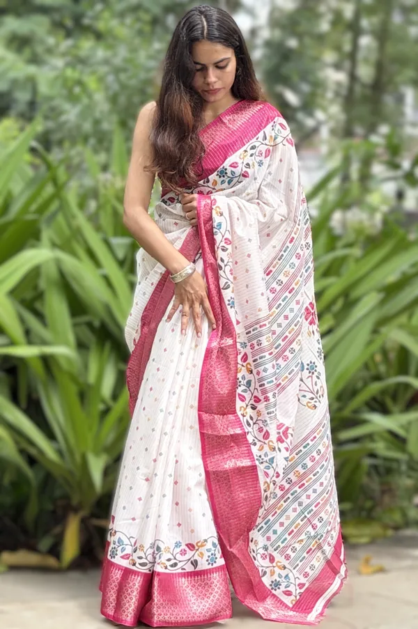 White_Printed_Saree_for_Women