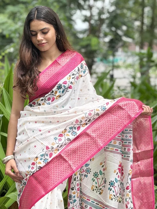 White_Printed_Saree_for_Women