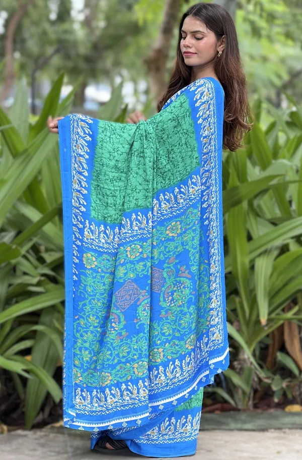 Green_Printed_Saree_for_Women