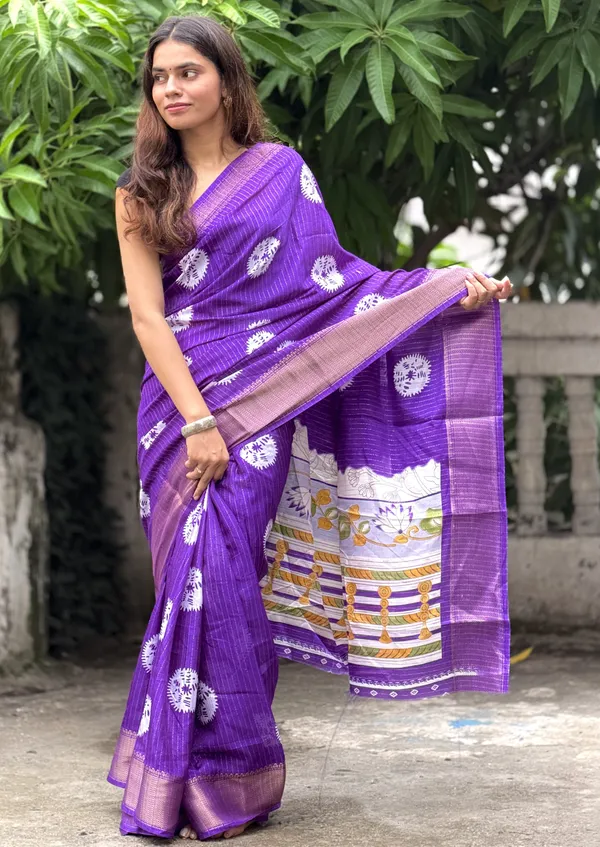Purple_Printed_Saree_For_Women