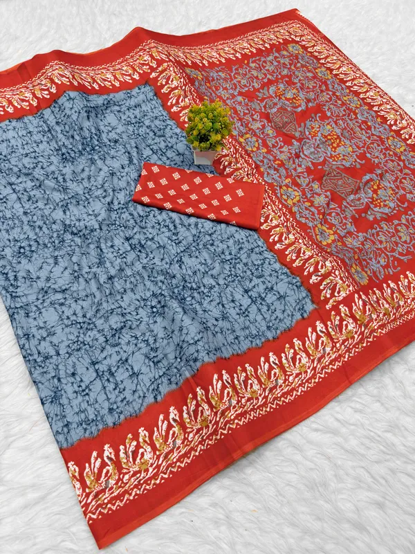 Blue_Printed_Traditional_Saree_for_Women