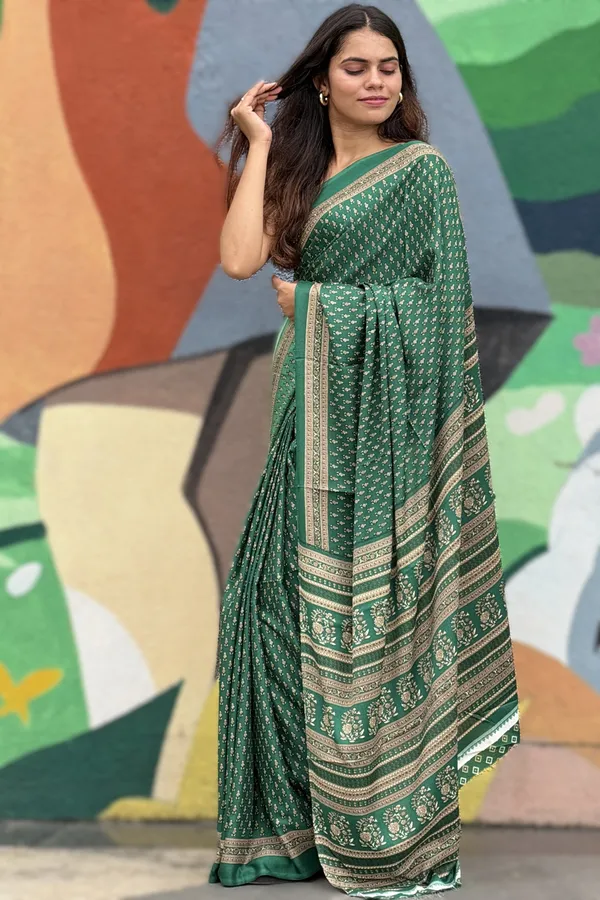 Green_Floral_Print_Saree_for_Women
