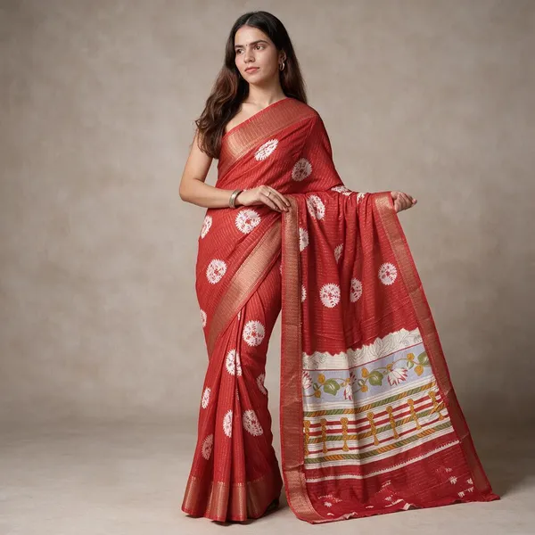 Red_Dola_Silk_Saree_For_Women