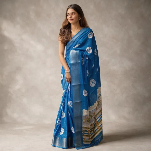 Blue_Dola_Silk_Saree_For_Women