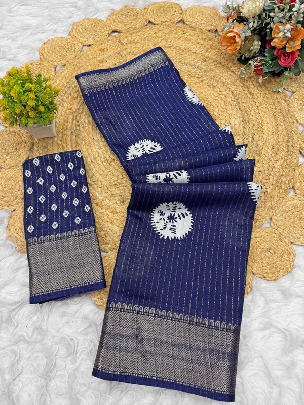 Blue_Woven_Motif_Saree_for_Women