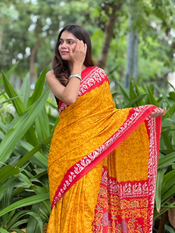 Yellow_Printed_Saree_for_Women
