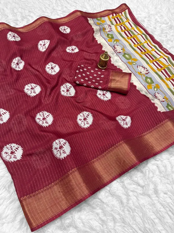 Pink_Cotton_Printed_Saree_for_Women