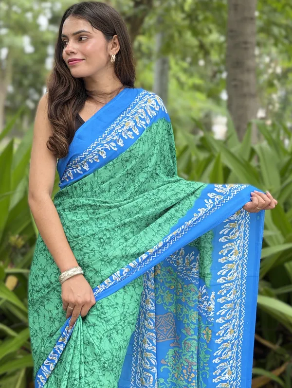 Green_Printed_Saree_for_Women