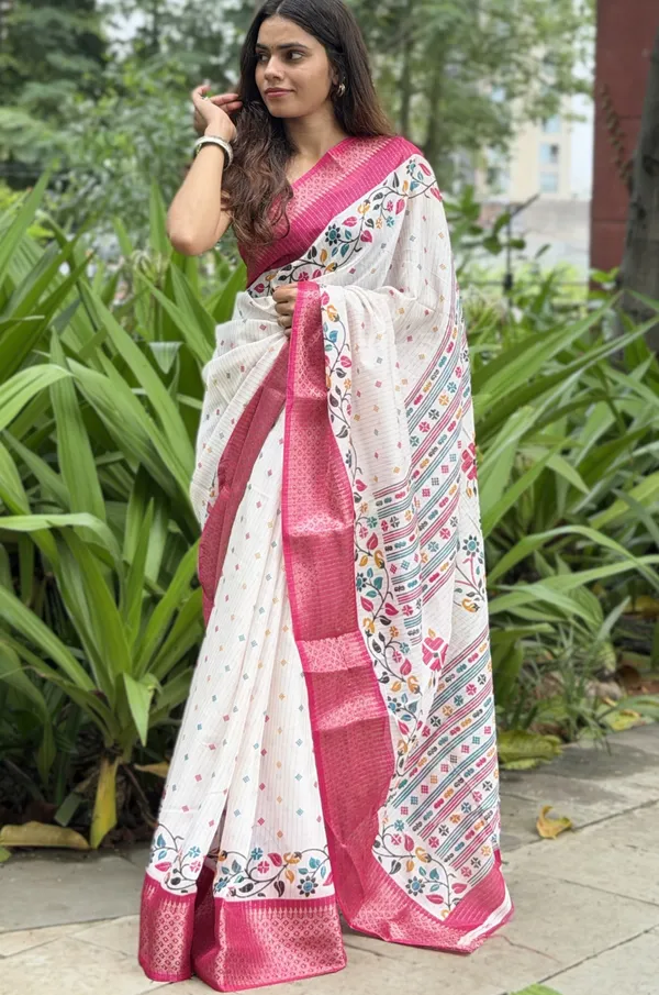 White_Printed_Saree_for_Women