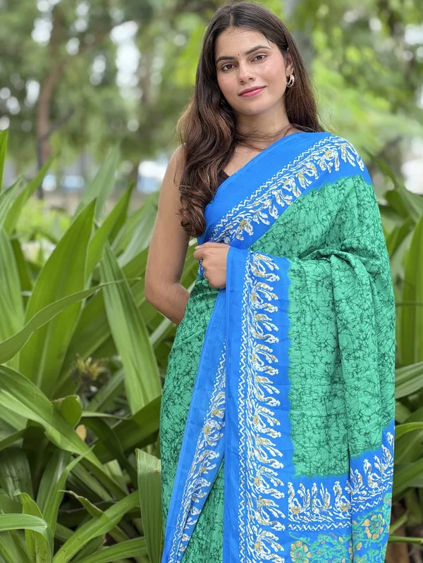 Green_Printed_Saree_for_Women