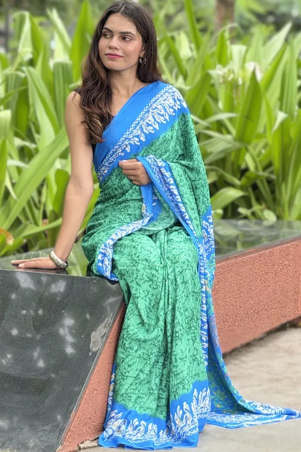 Green_Printed_Saree_for_Women