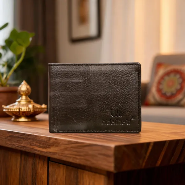 Brown_Textured_Leather_Bifold_Wallet_For_Men