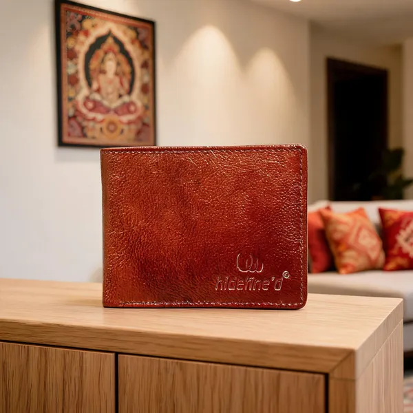 Brown_Pure_Leather_Textured_Bifold_Wallet_For_Men