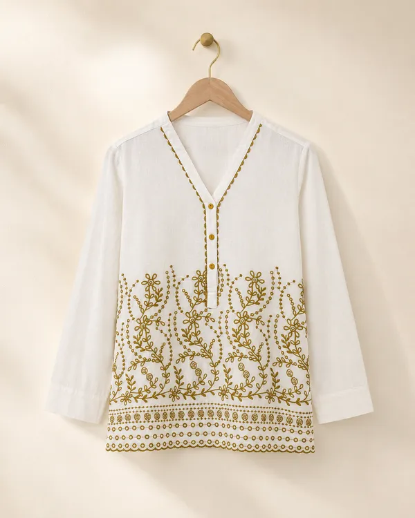 White_Embroidered_Straight_Kurti_for_Women