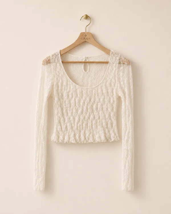 White_Lace_Cropped_Top_for_Women
