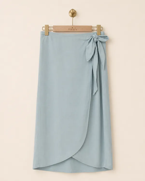 Blue_Wrap_Midi_Skirt_for_Women