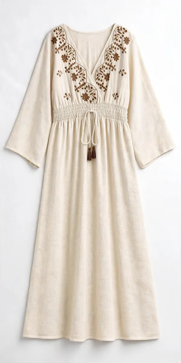 Ivory_And_Brown_Viscose_And_Linen_Blend_Regular_Fit_Embroidered_Maxi_Dress_For_Women