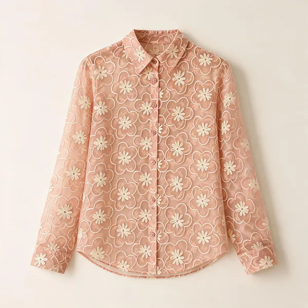 Blush_Pink_Organza_Relaxed_Fit_Floral_Embroidered_Shirt_For_Women