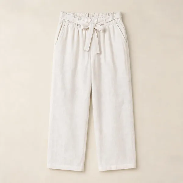White_Linen_Relaxed_Fit_Wide_Leg_Trouser_For_Women
