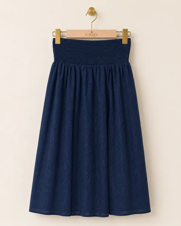 Navy_Smocked_Eyelet_Skirt_for_Women