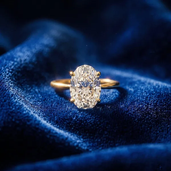 Gold-Tone_Oval_Solitaire_Ring_for_Women