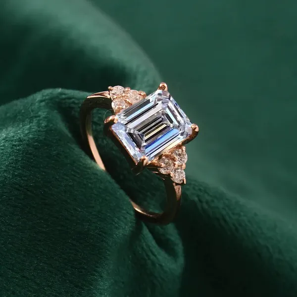 925_Sterling_Silver_Moissanite_Emerald_Cut_Fashion_Ring_For_Women