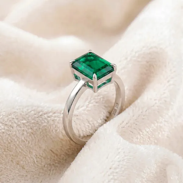 Silver_Tone_Rectangular_Green_Stone_Ring_for_Women